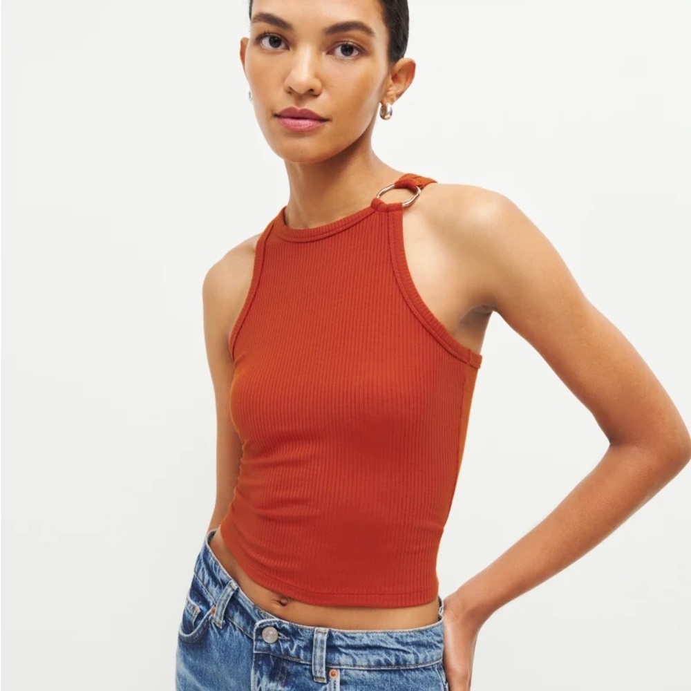 Reformation blood orange eddis tank
